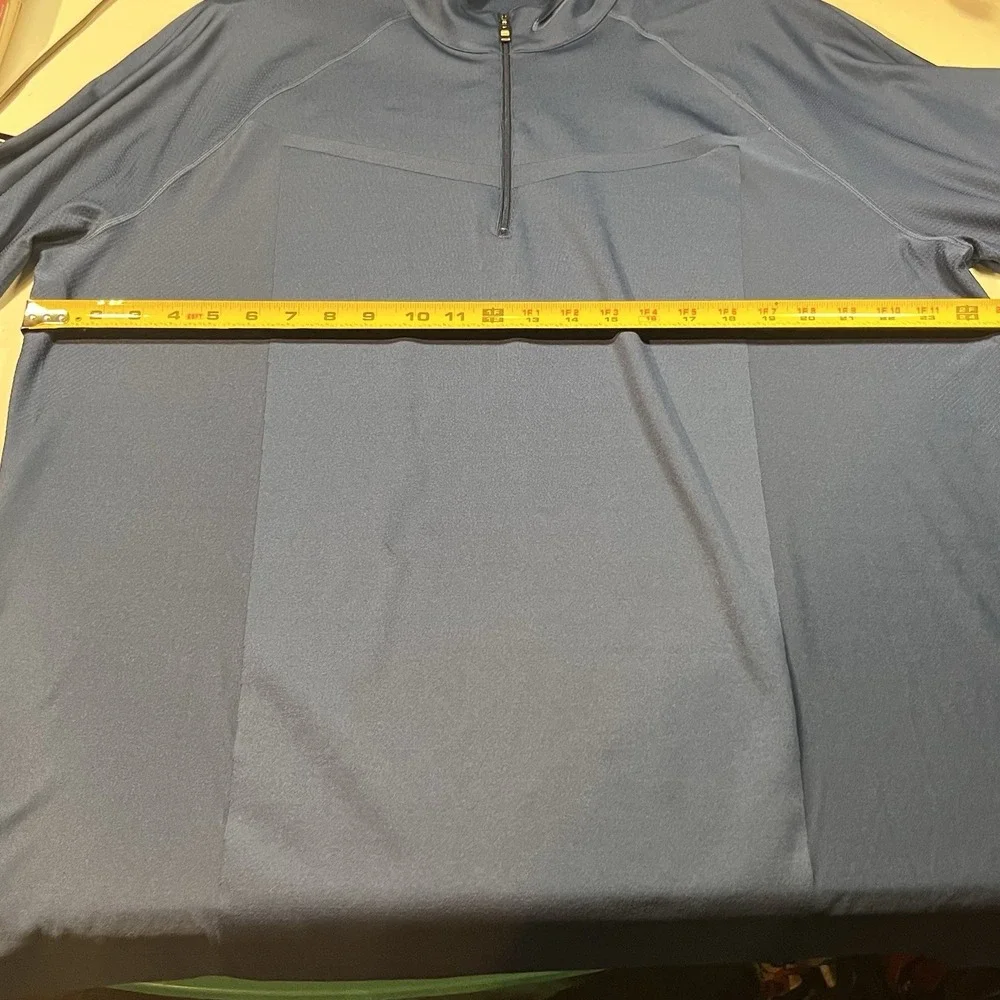 Nike Gold Men's 1/4 Zip Dri Fit Pullover‎ Blue Size XL EUC